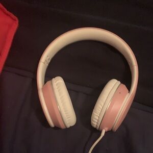 Sleek Pink Over-Ear Headphones